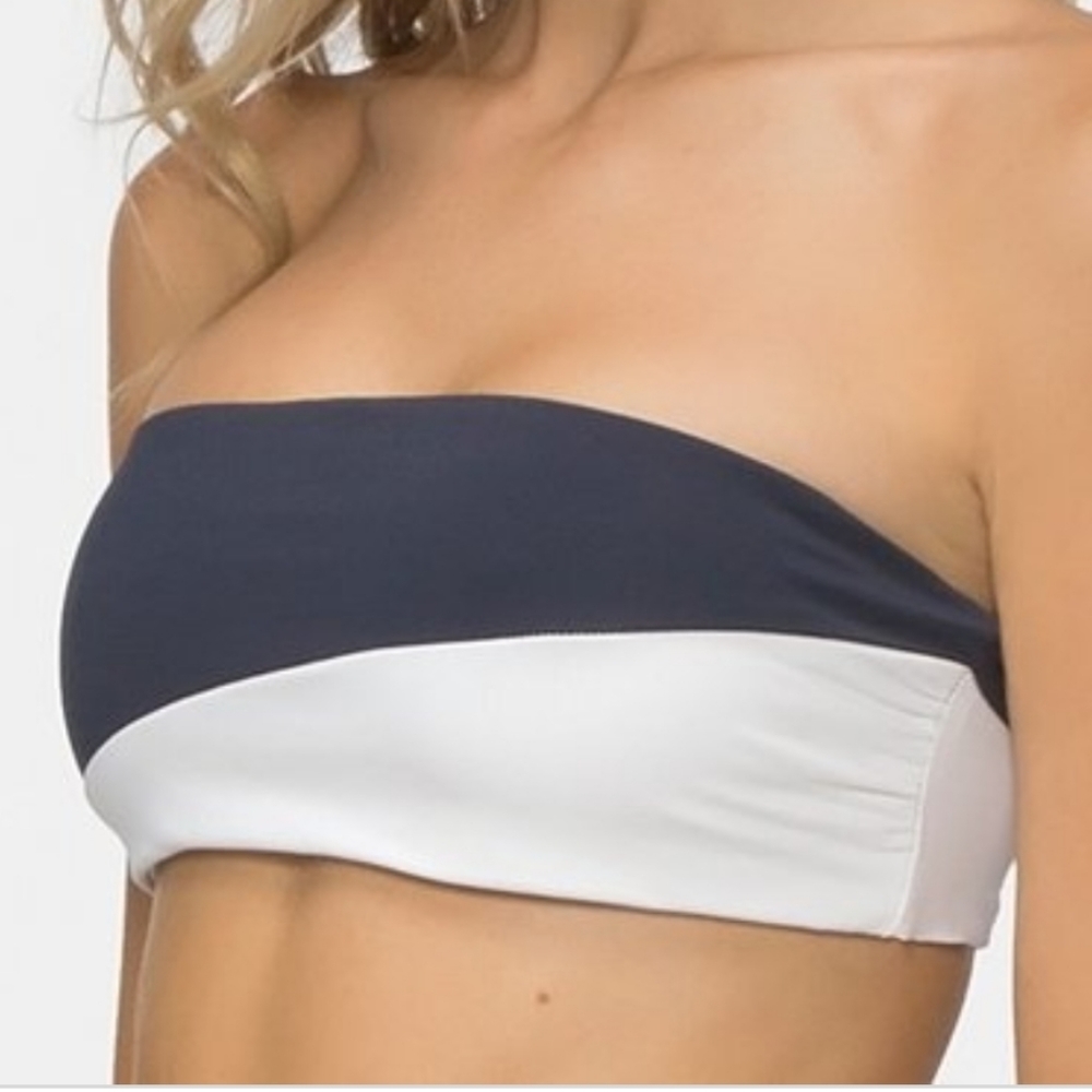 Tavik Moon Bandeau Ombre Blue White Colorblock - Picture 2 of 3